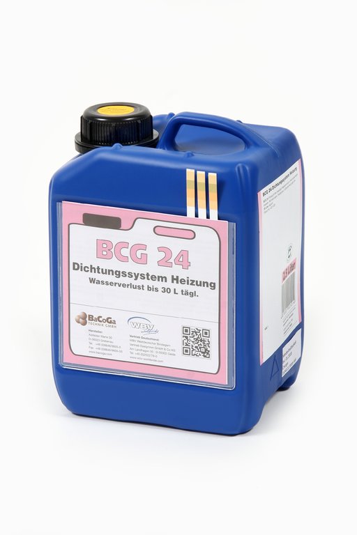 2,5 l Flüssigdichtmittel BCG 24 gegen Leckagen in Rohrleitungen von Heizungen